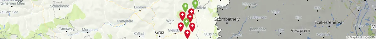 Map view for Pharmacies emergency services nearby Sankt Johann in der Haide (Hartberg-Fürstenfeld, Steiermark)